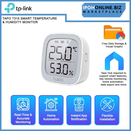 TP-LINK TAPO T315 SMART TEMPERATURE & HUMIDITY MONITOR